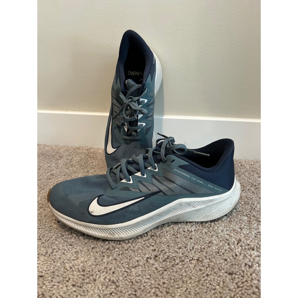 Nike Quest 4 Mens Blue Navy Running Shoes Sneakers Size 11 #2230
